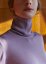 Damen Woll-Rollkragenpullover Bodywarmer - Farbe: Hellviolett, Größe: M