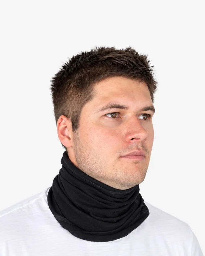 Herren Funktionshalswärmer Merino 210 Schwarz Größe UNI