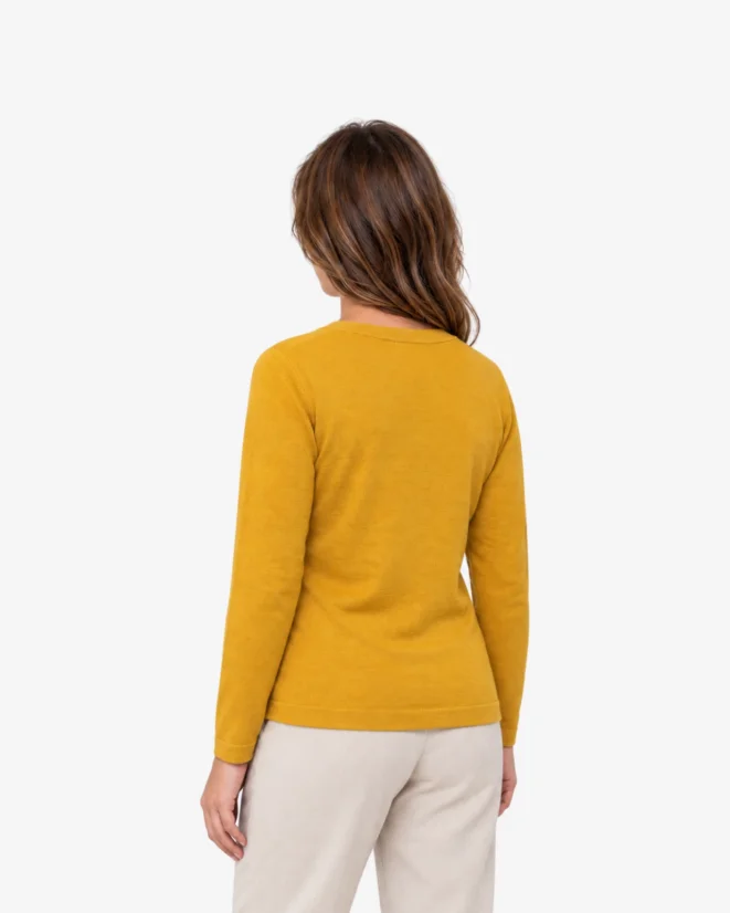 Dámský vlněný svetr na knoflíky ČSV Merino Blend