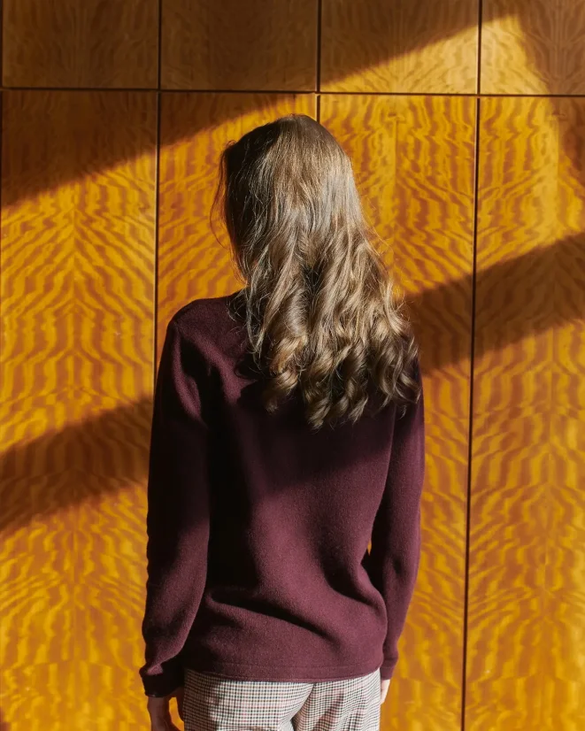 Pullover aus Wolle und Kaschmir - Farbe: Antracit, Größe: XS