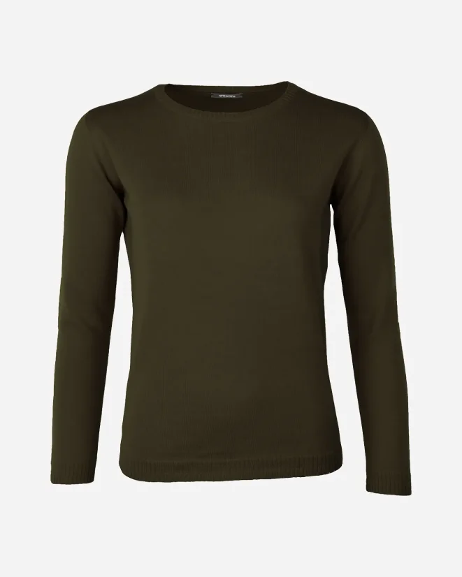 Damen Pullover aus Merinowolle - Farbe: Gelb, Größe: S