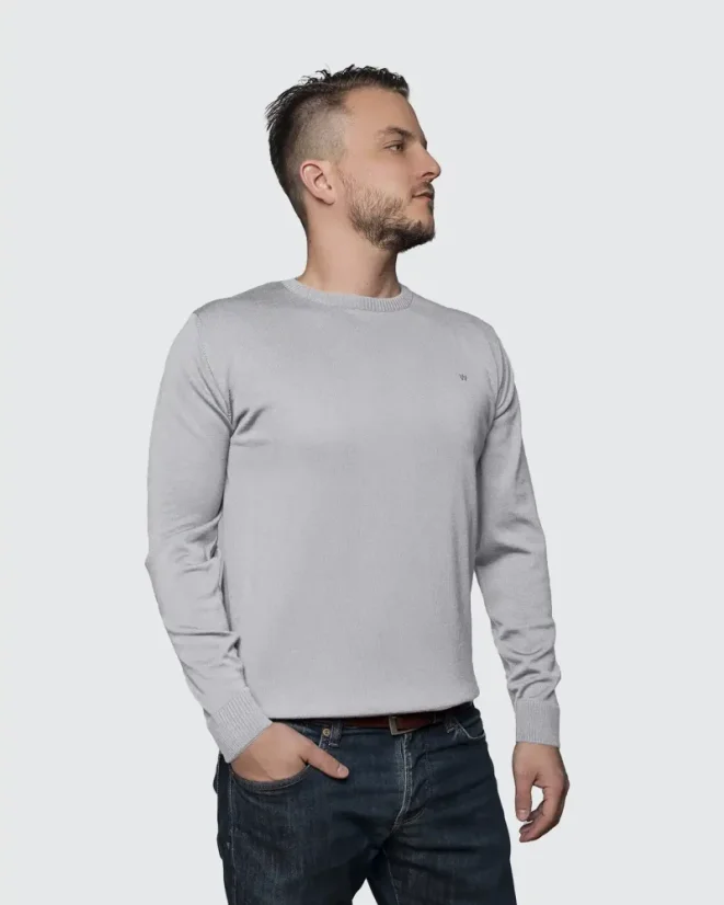 Men´s Merino Wool Sweater - Color: Antracit, Size: S