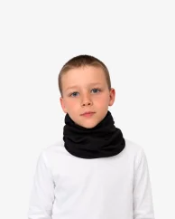 Detský funkčný nákrčník Merino 210 Black 30x18 cm