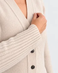 Women’s cashmere wool button-up cardigan