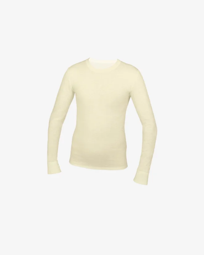 Children´s functional shirt for boy and girl Merino 210 long sleeve - Color: Black, Size: 146