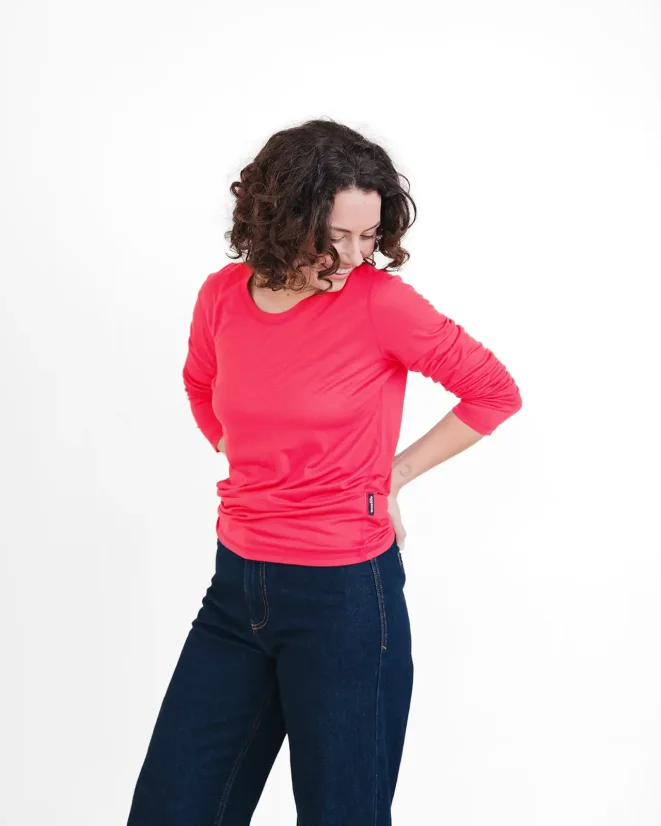 Damen Funktions T-Shirt Merino 140 - Farbe: Dunkelblau, Größe: XL