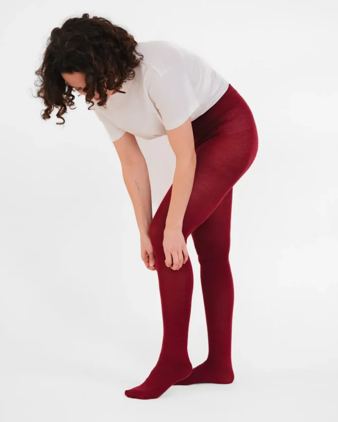 Damen Merino SuperSoft Strumpfhose - Farbe: Schwarz, Strumpfgröße: 182/116