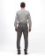 Męska koszula Merino Fancy Slim Shirt - Kolor: Szarobrązowy, Rozmiar: 43-44 Slim