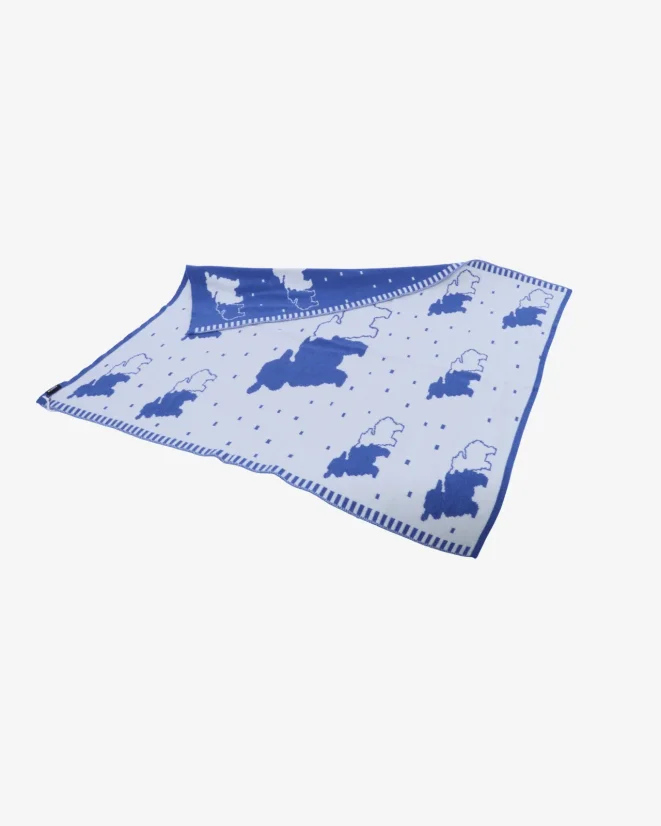 Kuscheldecke Schaf Blau