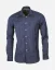 Men´s Merino Fancy SlimFit Shirt - Color: White-blue fine pepito, Size: 40 Slim Fit