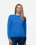 Damenpullover aus Merinowolle mit Muster - Farbe: Rot, Größe: M