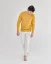 Men´s Lambswool Wool Sweater - Color: Green, Size: XL