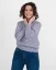 Damen Woll-Rollkragenpullover Merino - Farbe: Grau
