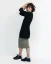 Damen 3/4 Strickjacke aus Wolle - Farbe: Schwarz, Größe: S