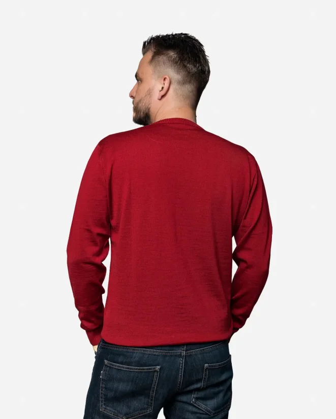 Men´s Merino Wool Sweater - Color: Antracit, Size: S