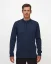 Men´s Merino Blend Zip Sweater - Color: Blue, Size: S