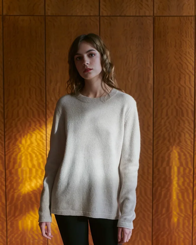 Pullover aus Wolle und Kaschmir - Farbe: Antracit, Größe: XS