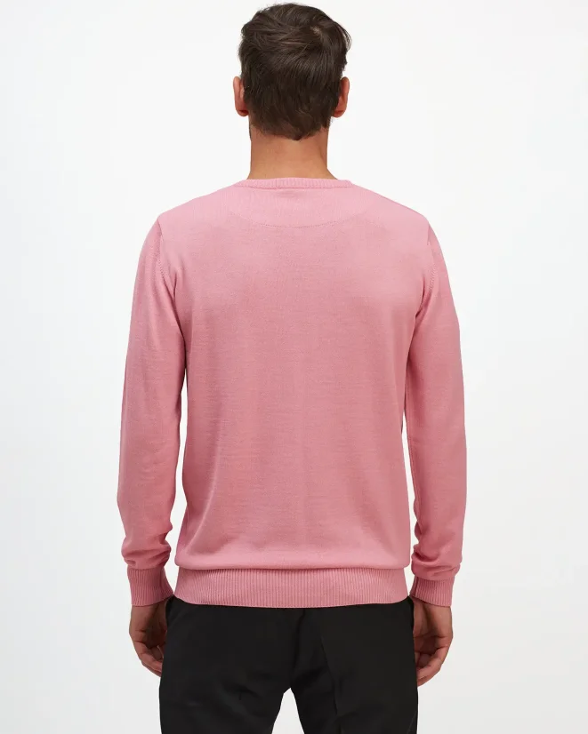Men´s Merino Blend Wool Sweater - Color: Black, Size: S