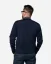 Men´s Merino Wool Sweater with Deep Neckline - Color: Grey, Size: S