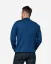 Men´s Merino Wool Sweater with Zipper - Color: Blue, Size: XXL
