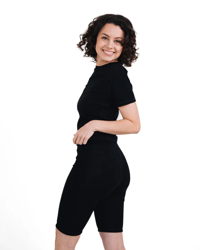 Dámske funkčné tričko Merino 210 - Farba: Čierna, Veľkosť: XL