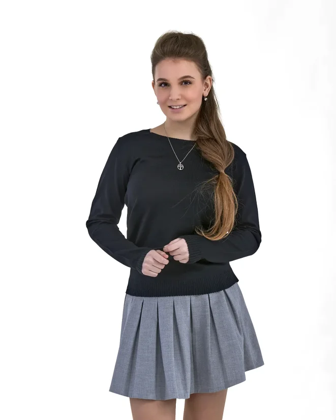 Dámsky sveter Merino Extra Wool - Farba: Čierna, Veľkosť: XS
