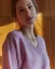 Women´s Deep Neck Wool Sweater Cashmere - Color: Orange, Size: S