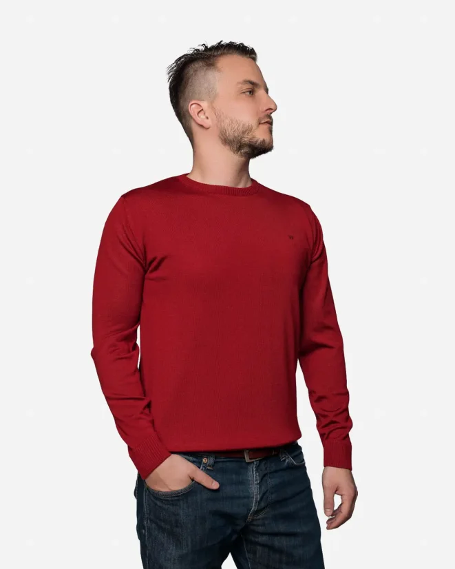 Men´s Merino Wool Sweater - Color: Antracit, Size: S