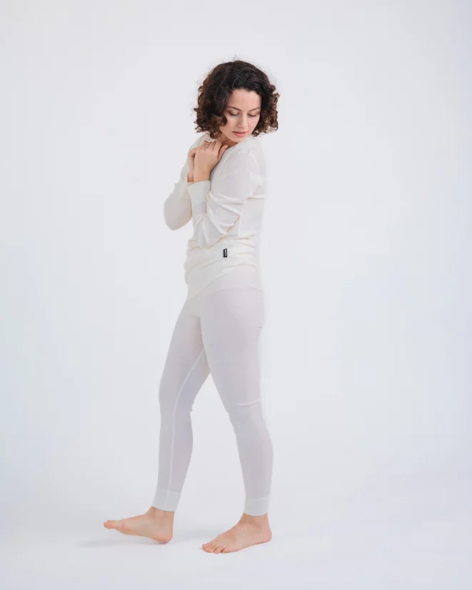 Damen Funktionsunterwäsche Merino 210 - Farbe: Beige, Größe: S