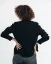 Damen Wollpullover mit Knopfleiste - Farbe: Grau, Größe: L