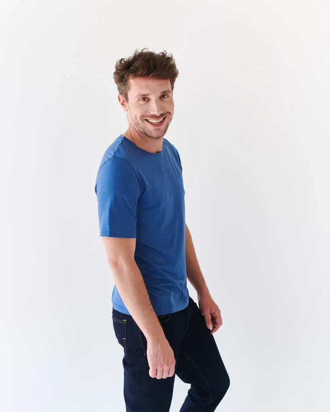 Men´s T-shirt Merino Basic 140 - Color: Black, Size: L