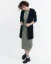 Damen 3/4 Strickjacke aus Wolle - Farbe: Schwarz, Größe: S