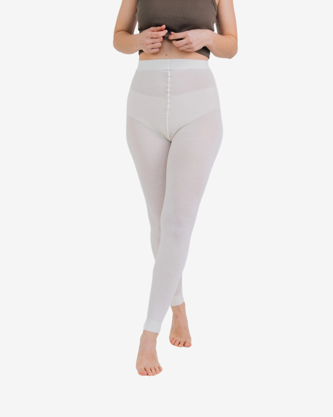 Damskie legginsy Merino SuperSoft - Kolor: Ciemnobrązowy, Rozmiar rajstop: 164/108