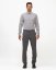 Men´s Merino Fancy SlimFit Shirt - Color: White-blue fine pepito, Size: 40 Slim Fit