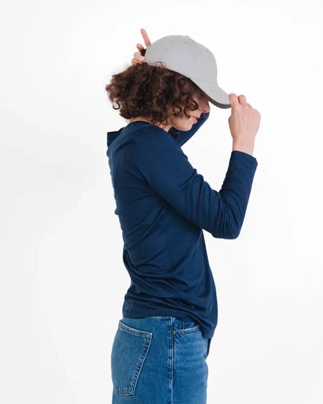 Damen Funktions T-Shirt Merino 140 - Farbe: Dunkelblau, Größe: XL