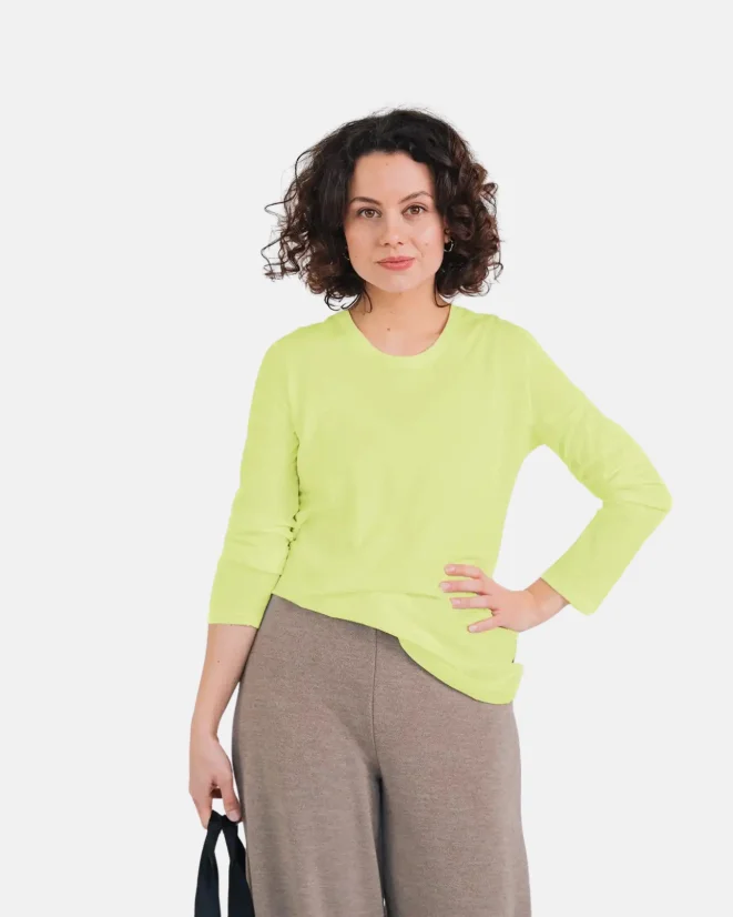 Dámske funkčné tričko Merino 140 s dlhým rukávom - Farba: Svetlomodrá, Veľkosť: XXL