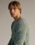Men´s Alpaca Blend Sweater - Color: Light blue, Size: M