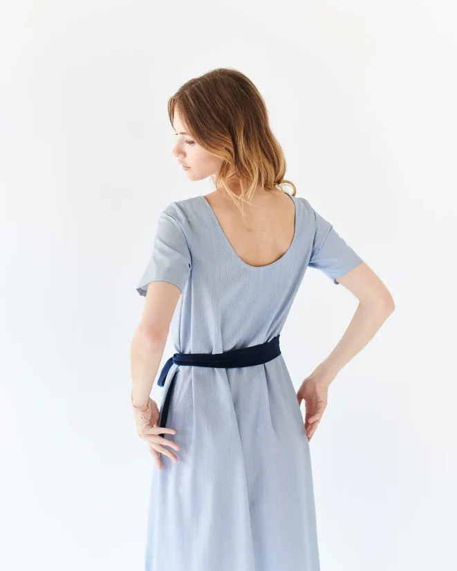 Dress Super Fine - Color: Blue, Size: M