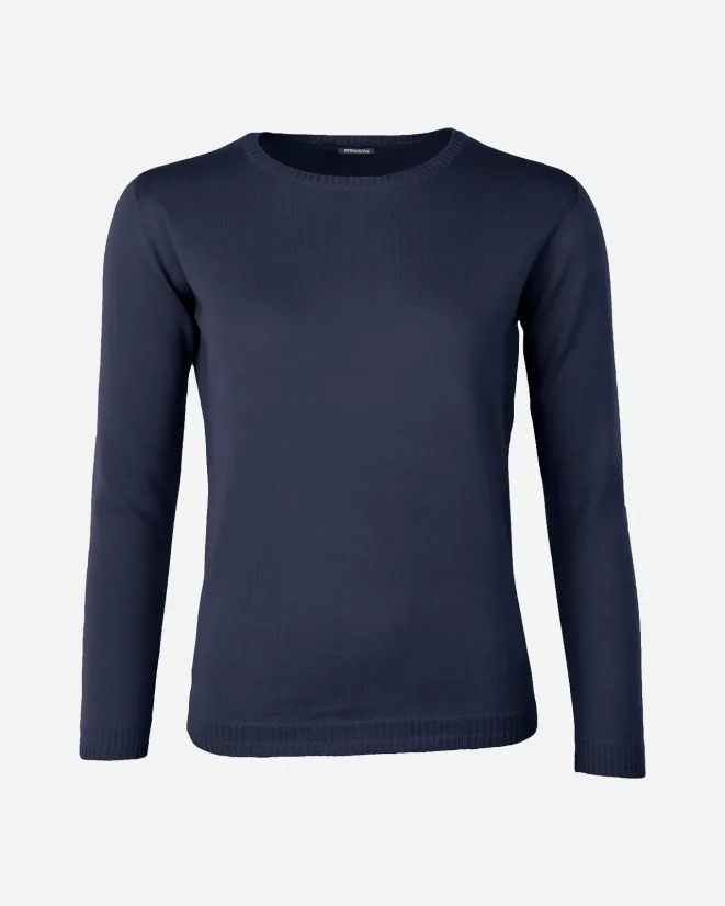 Damenpullover aus Wolle Merinomischung - Farbe: Grau, Größe: XL