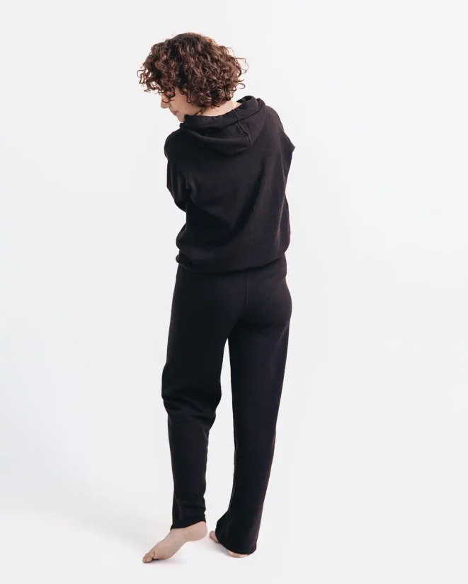 Women´s Cashmere Blend Hoodie - Color: Brown, Size: M-L