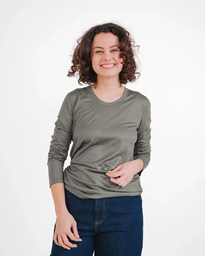 Damen Funktions T-Shirt Merino 140 - Farbe: Dunkelblau, Größe: XL
