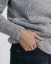 Dámský vlněný slim fit svetr Alpaka Blend - Barva: Šedá, Velikost: M-L