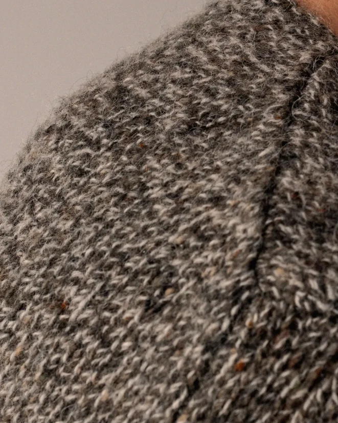 Damski wełniany kardigan Alpaca Blend - Kolor: Jasnobrązowy, Rozmiar: XS-S