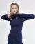 Damen T-Shirt Merino Basic 140 - Farbe: Schwarz, Größe: XXL