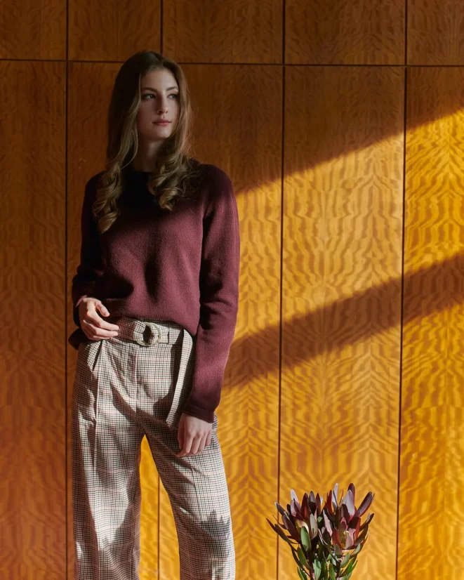 Pullover aus Wolle und Kaschmir - Farbe: Antracit, Größe: XS