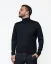 Men´s Merino wool turtleneck - Color: Black, Size: M