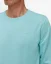 Men´s Merino Blend Wool Sweater - Color: Türkis, Size: L