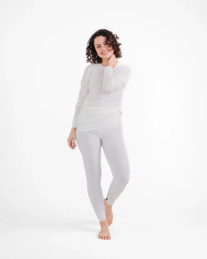 Dámské funkční triko Merino 210 dlouhý rukáv - Barva: Béžová, Velikost: L
