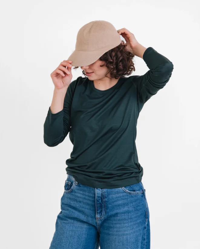 Damen Funktions T-Shirt Merino 140 - Farbe: Dunkelblau, Größe: XL
