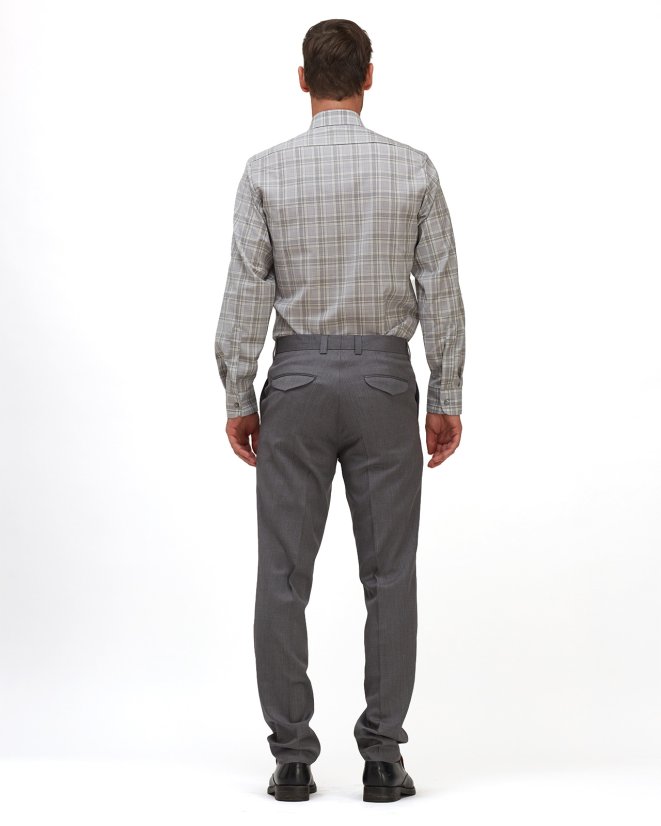 Herrenstrumpfhose Merino SUPER 120s - Farbe: Grau, Größe: 56